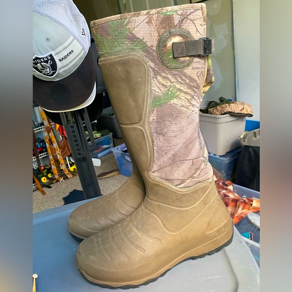 Lacrosse Aerohead 18” Mossy Oak Infinity  Neoprene Rubber Snake Boots Size 11 - Picture 1 of 8